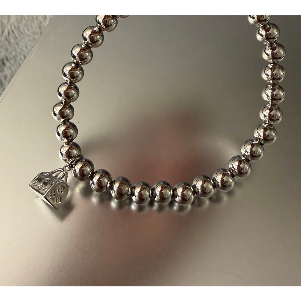 Bracelet 6MM Beads stainless steel not fade stretchy bracelet - Picture 5 of 5
